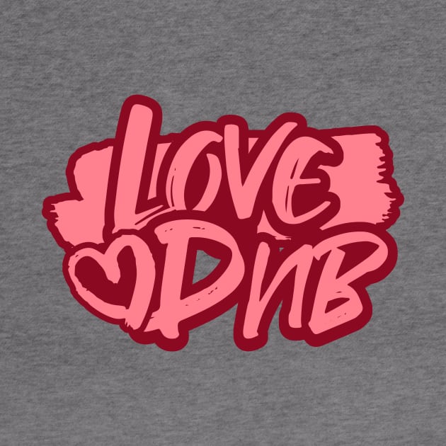 DNB - Love Heart (pink) by DISCOTHREADZ 